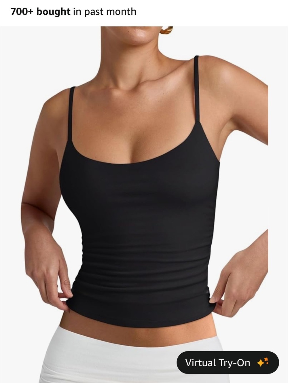 Black Women's Cami Tank Top